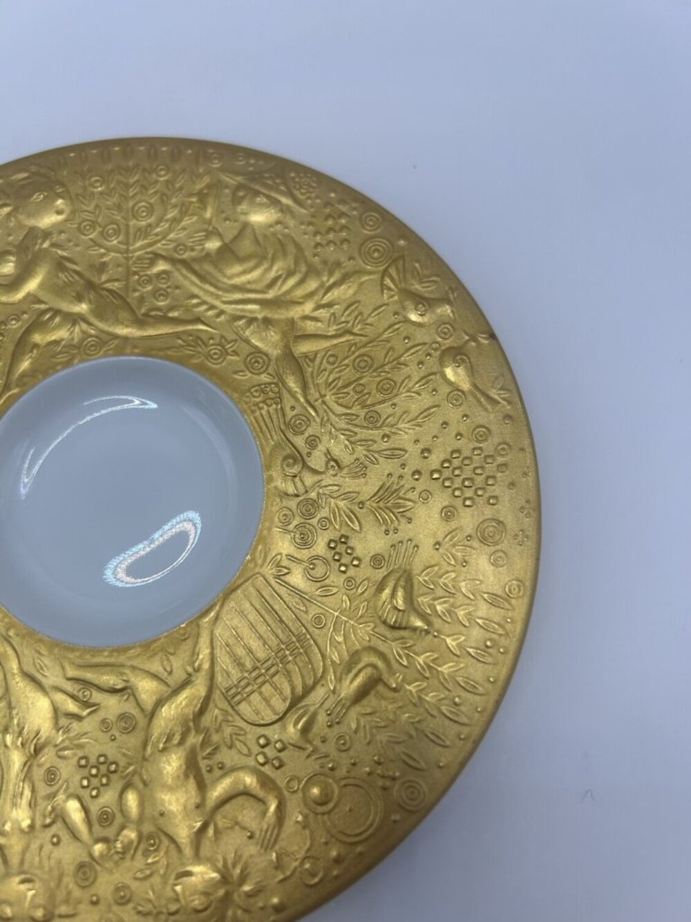 Rosenthal Magic Flute 24k Gold Demitasse Cream W/ Under Plate Bjorn Wiinblad - Picture 7 of 16